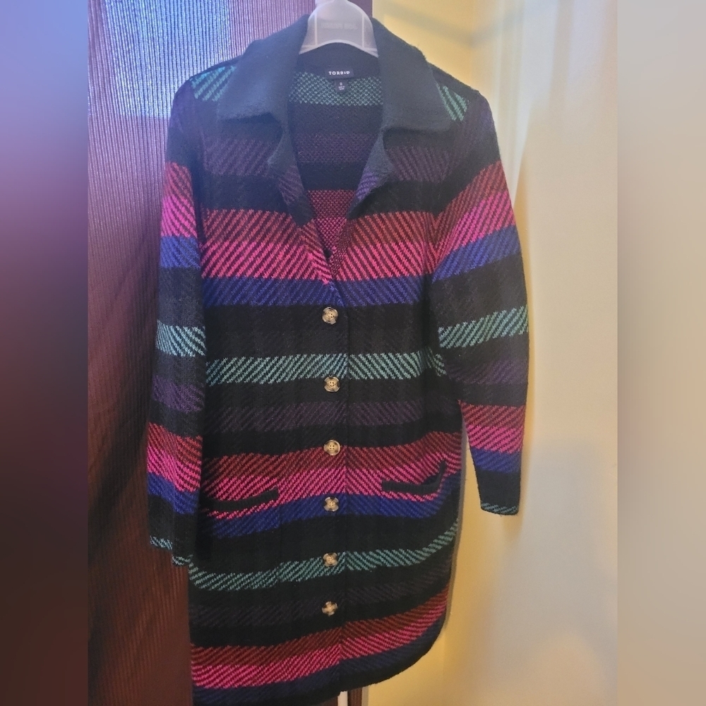 Torrid Sweater Coat, GUC, Size 0 - Picture 2 of 5